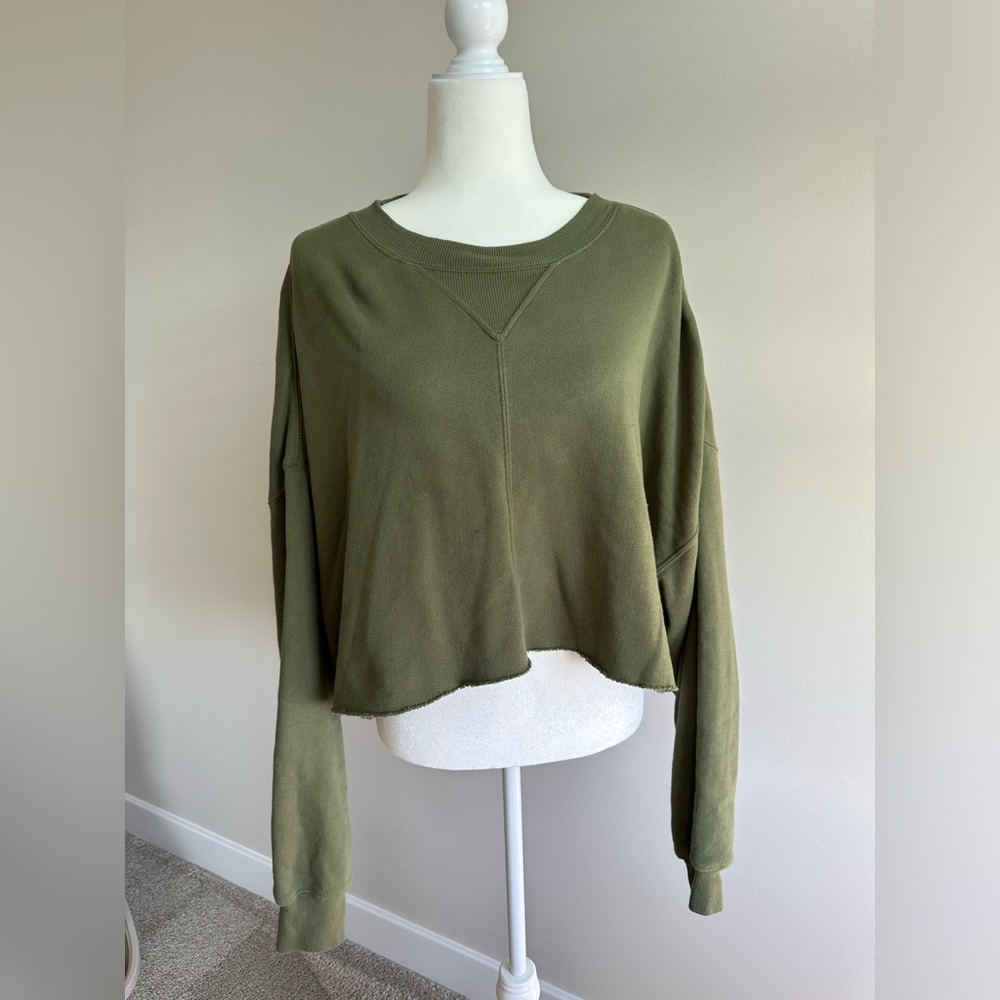 Savvi cropped sweatshirt